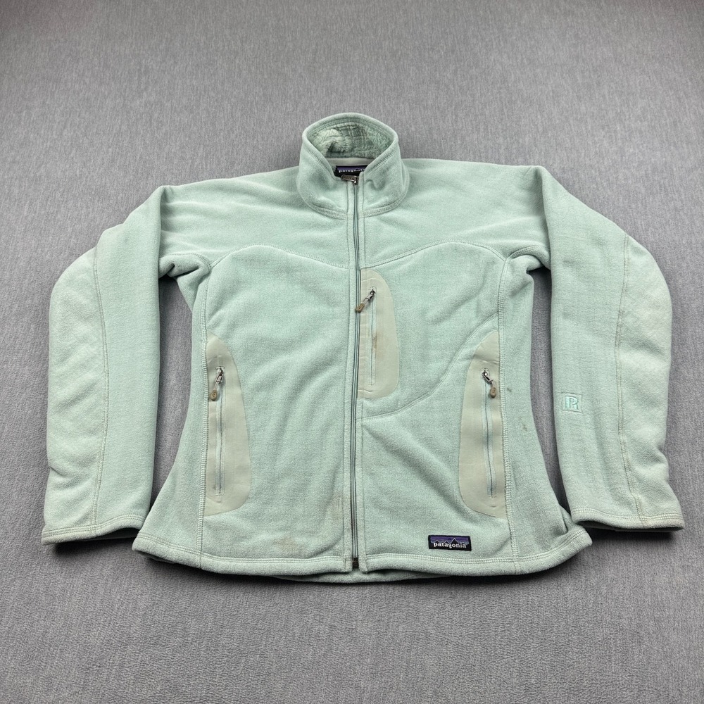 Patagonia R3 Jacket Womens Medium Green Fleece Polartec Full Zip Regulator 25725